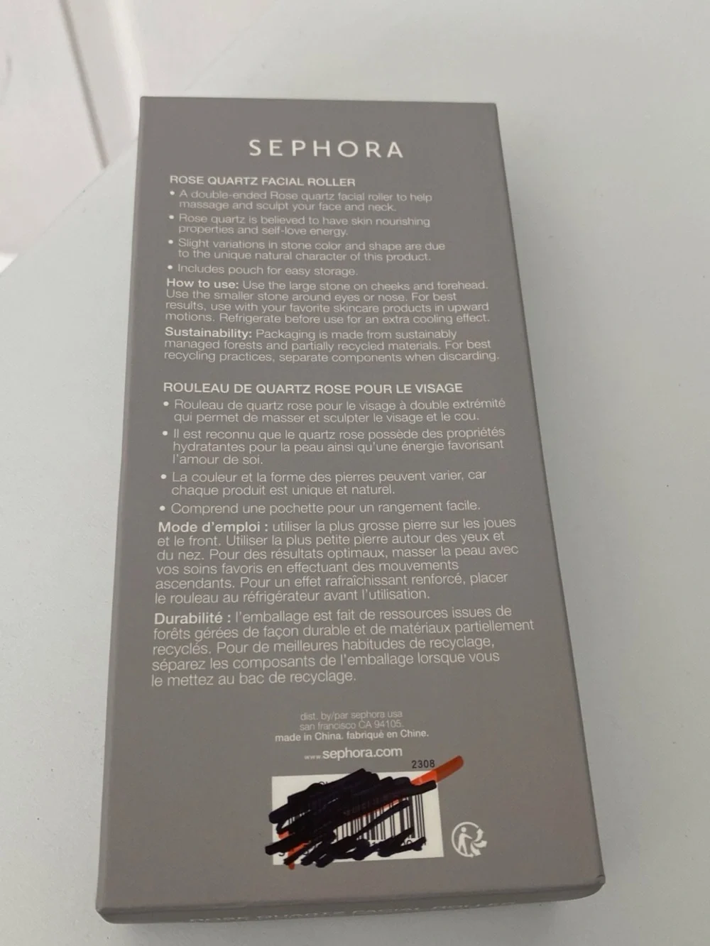 Sephora Rose Quartz Facial Roller